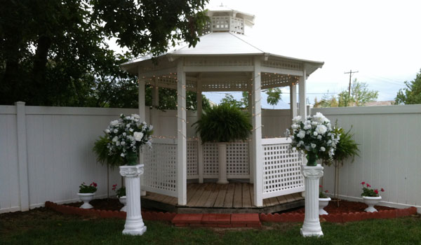 Blue Cottage Gazebo Outdoor
